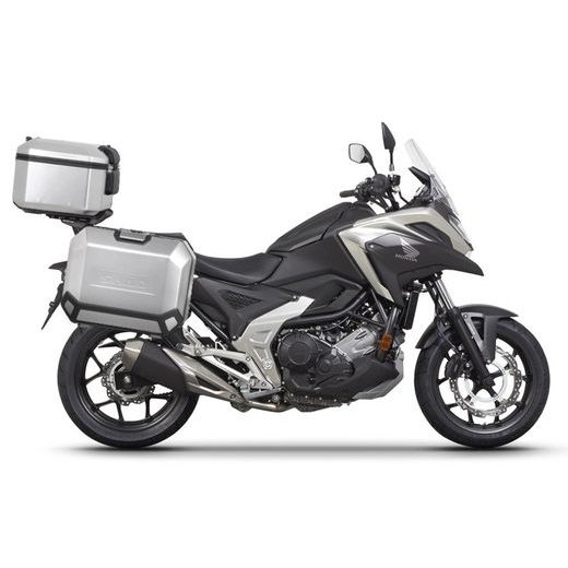 KOMPLET ALUMINIJASTIH KOVČKOV Z NOSILCI IN PLOŠČO SHAD TERRA, 37L ZADNJI KOVČEK IN 36L STRANSKI KOVČKI SHAD HONDA NC 750 X 2021-