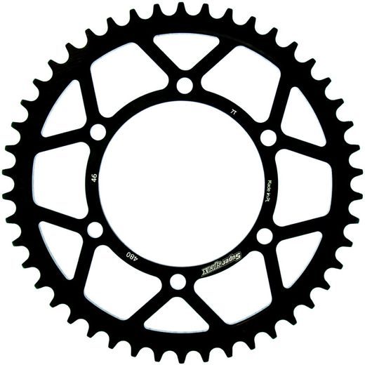 ZADNJI VERIŽNIK (ZOBNIK) SUPERSPROX RFE-480:46-BLK ČRNA 46T, 525