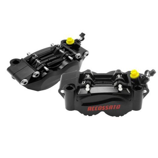 RADIAL BILLET 2-PIECE CALIPER ACCOSSATO PZ011 - DISTANCE 100 MM PISTON IN ALUMINIUM