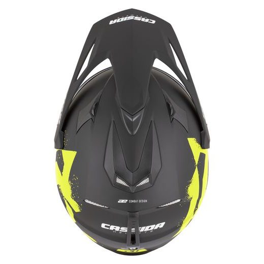 MOTOCROSS HELMET CASSIDA TOUR 2.0 CREW BLACK MATT/YELLOW FLUO XS