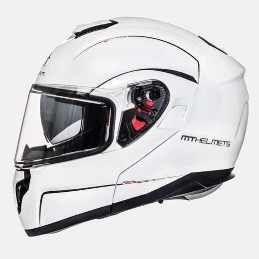 HELMET MT HELMETS ATOM SV PEARL WHITE M