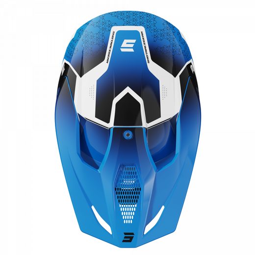 HELMET SHOT FURIOUS KID STREAM A04-21OC-BK3 BLUE GLOSSY YS