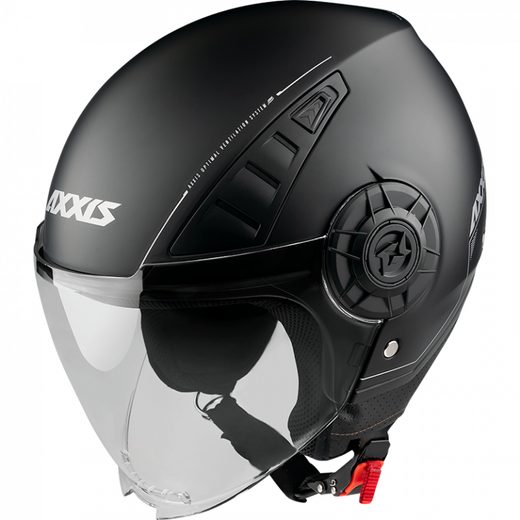 JET HELMET AXXIS METRO SOLID A1 BLACK GLOSS XL