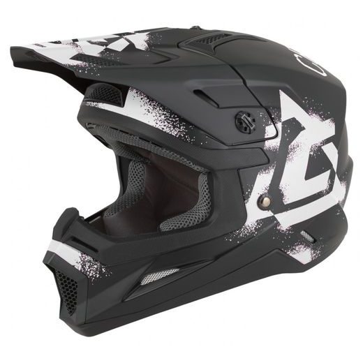 MOTOCROSS HELMET CASSIDA CROSS CUP 2 CREW JUNIOR BLACK MATT/WHITE L