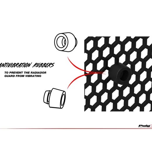 ŠČITNIK HLADILNIKA (RADIATOR COVER) PUIG 22471N ČRNA