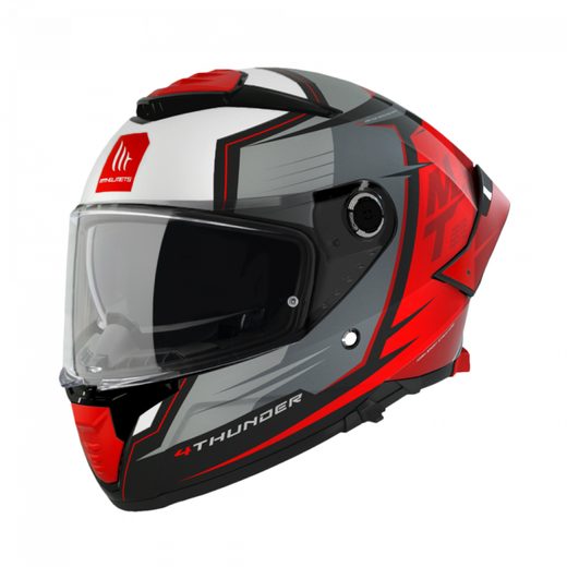 HELMET MT HELMETS THUNDER 4 SV PENTAL B5 MATT PEARL RED XS