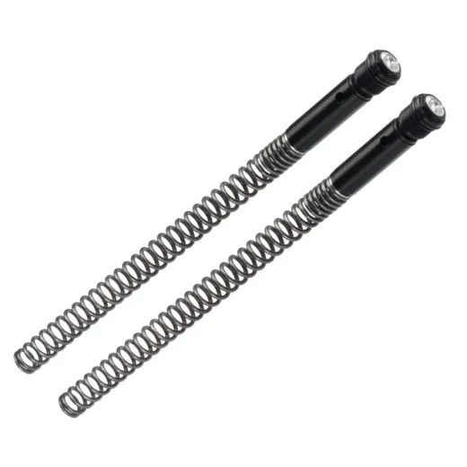 SPRINGS AND CAPS KIT BITUBO ADJUSTABLE: SPRING PRELOAD WITHOUT OIL, BLACK RING, LOWERING TO -10MM