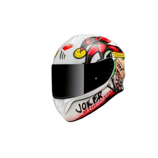 HELMET MT HELMETS TARGO JOKER A0 GLOSS PEARL WHITE M