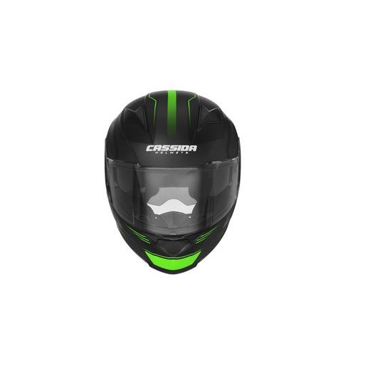 FULL FACE HELMET CASSIDA APEX FUSION BLACK MATT/ GREEN/ WHITE L