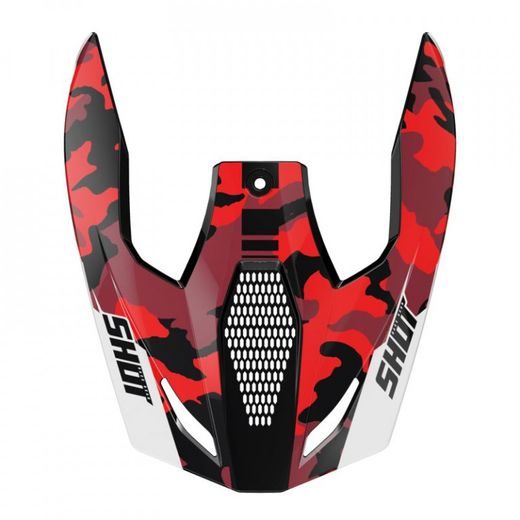 HELMET PEAK SHOT FURIOUS KID FLASH A05-21OC-BK3-P01 RED GLOSSY