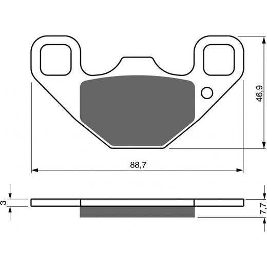 ZAVORNE OBLOGE GOLDFREN 337 S33 OFF-ROAD REAR