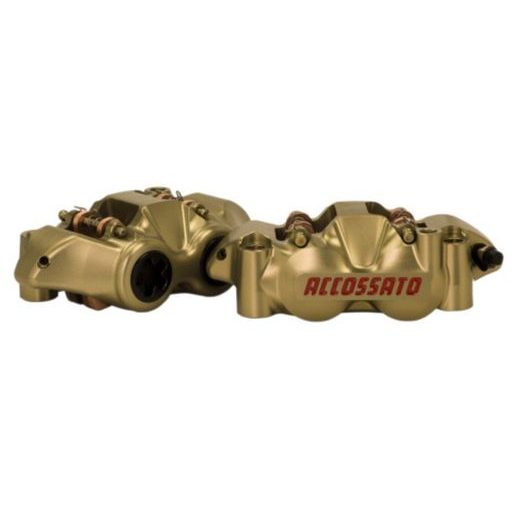 RADIAL BRAKE CALIPER ACCOSSATO CNC-WORKED MONOBLOCK PZ001 108 MM PISTONS IN TITANIUM