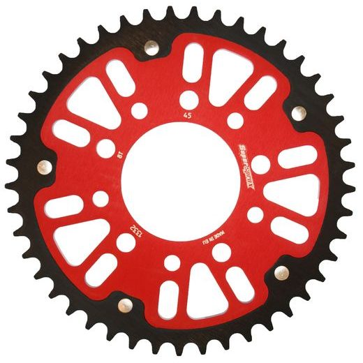 ZADNJI VERIŽNIK (ZOBNIK) SUPERSPROX STEALTH RST-1332:45-RED RDEČ 45T, 525