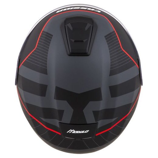 INTEGRALNA ČELADA CASSIDA MODULO 2.1 PROFILE BLACK MATT/GREY/RED L