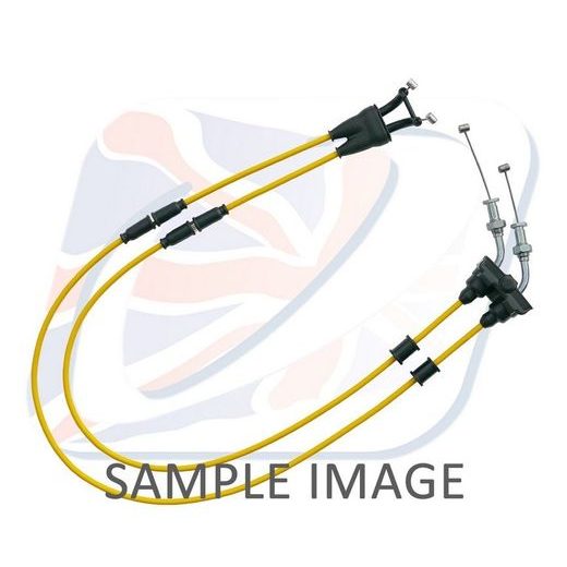THROTTLE CABLES (PAIR) VENHILL Y01-4-078-YE FEATHERLIGHT YELLOW