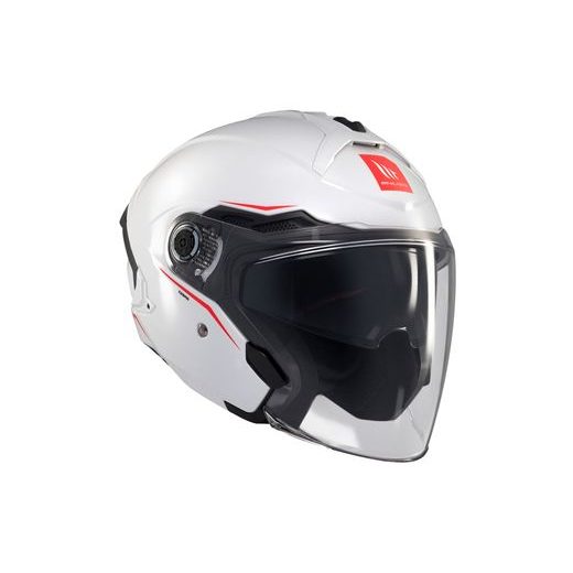 JET ČELADA MT HELMETS COSMO SV SOLID A0 GLOSS WHITE XL