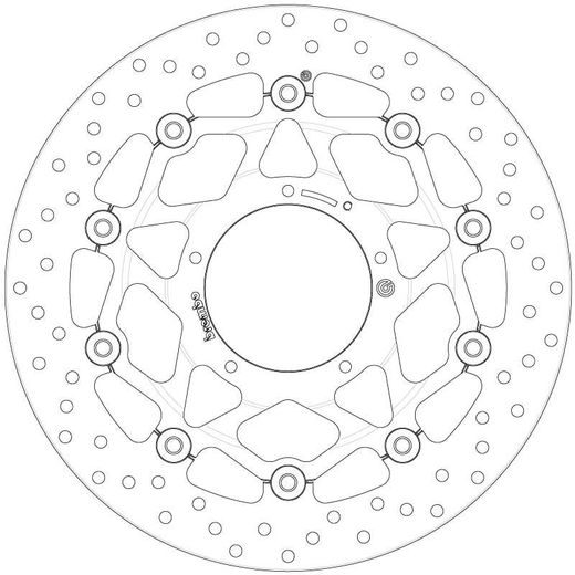 ZAVORNI DISK BREMBO 78B408B7 FLOATING