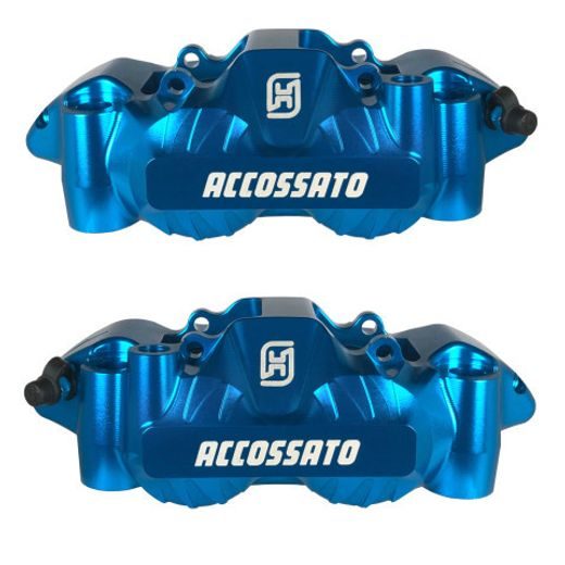 RADIAL BRAKE CALIPER ACCOSSATO PZ004 FORGED MONOBLOCK 108 MM DISTANCE WITH PISTONS IN ALUMINIUM