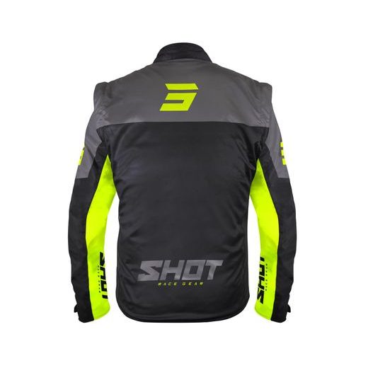 JAKNA SHOT SOFTSHELL LITE A08-15B1-B01-13 BLACK / NEON YELLOW 3XL