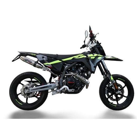 SLIP-ON EXHAUST GPR DEEPTONE INOX FN.4.RACEDB.DE BRUSHED STAINLESS STEEL INCLUDING LINK PIPE AND REMOVABLE DBKILLER