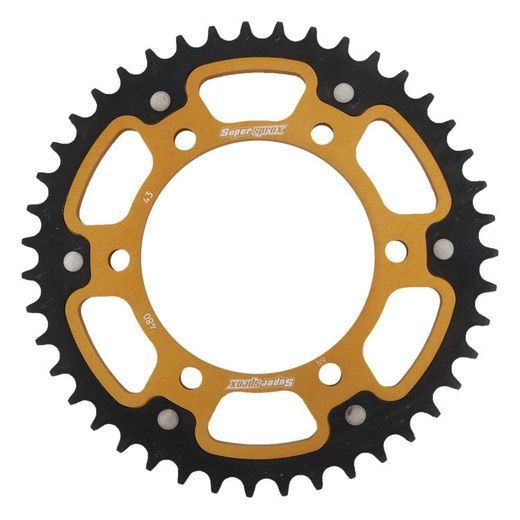 REAR SPROCKET SUPERSPROX STEALTH RST-480:43-GLD ZLATA 43T, 525