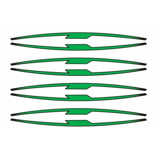 RIM STRIP PUIG 21833V ZELENA SET OF 8 RIM STRIPS