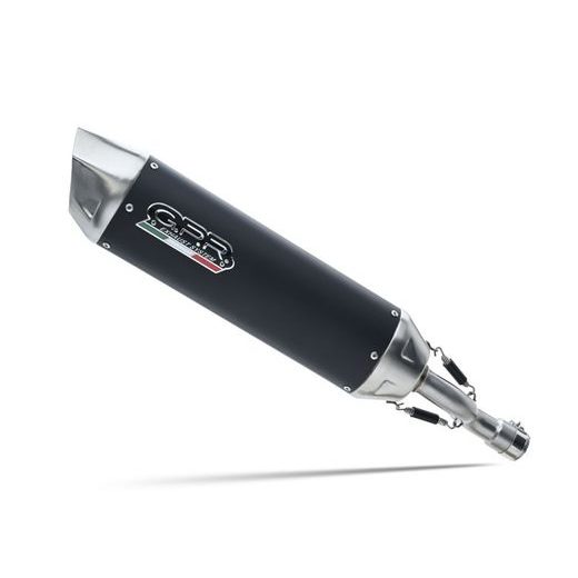 SLIP-ON EXHAUST GPR FURORE-X SCOOTER HON.11.RACE.FXSC MATTE BLACK INCLUDING REMOVABLE DB KILLER AND LINK PIPE