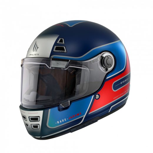 HELMET MT HELMETS JARAMA BAUX D7 MATT BLUE L