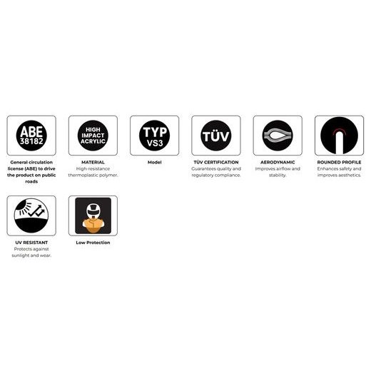 WINDSCREEN PUIG SPORT 22897N ČRNA