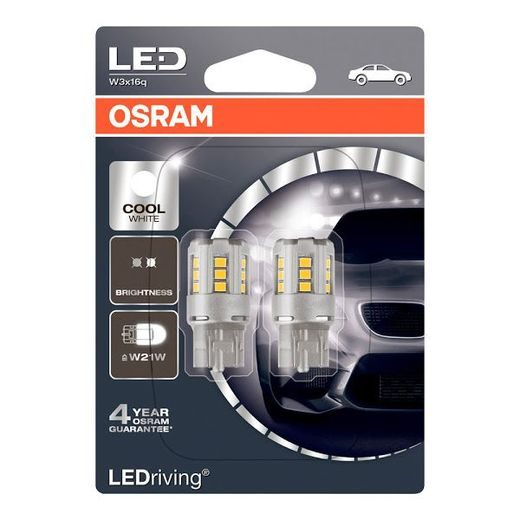 LED RETROFIT STANDARD OSRAM 246515023 7705CW-02B W3X16D (W21W) BLISTER (2 PIECES)