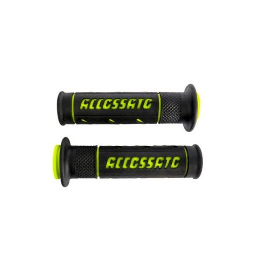 PAIR OF STREET GRIPS ACCOSSATO GR011 ČRNA WITH ACCOSSATO SIGN