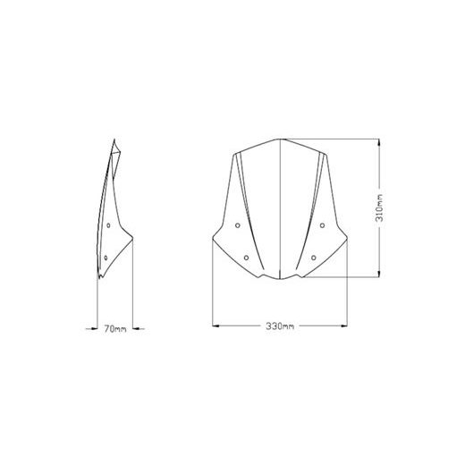WINDSHIELD PUIG NEW GEN. SPORT 20432N ČRNA