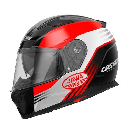 FULL FACE HELMET CASSIDA APEX JAWA RED / BLACK / GREY L