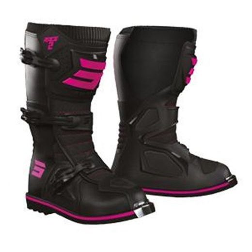 OBUTEV SHOT RACE 2 KID A09-24D2-A03-38 BLACK / PINK 38