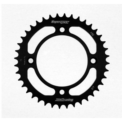 ALUMINIJASTI ZADNJI VERIŽNIK (ZOBNIK) SUPERSPROX RAL-452:40-BLK ČRNA 40T, 415