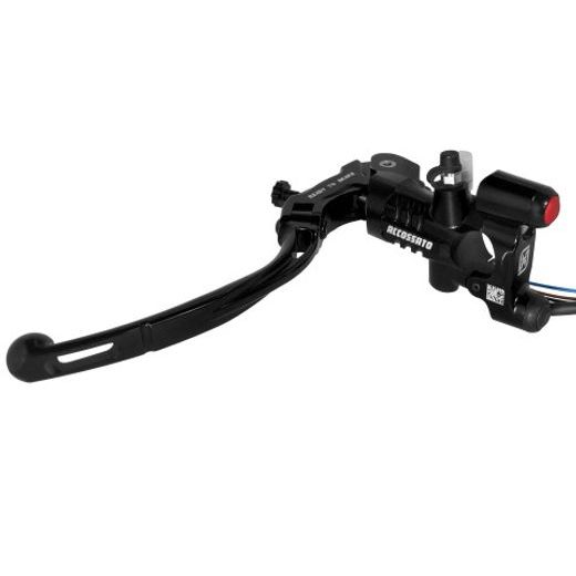 BLACK READY TO BRAKE RADIAL BRAKE/CLUTCH MASTER CYLINDER KIT + KEY BUTTON PANEL ACCOSSATO KITA31