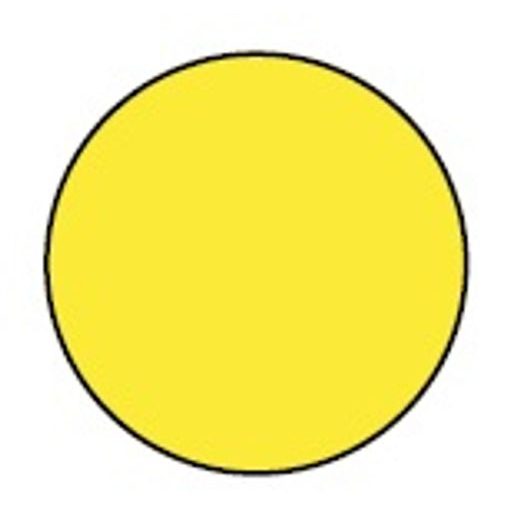 STICKER PUIG RACING (0-9) 4040G YELLOW 115MM (10 UNITS)