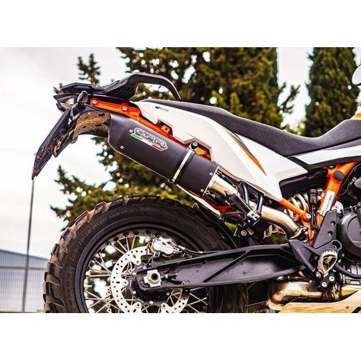 SLIP-ON EXHAUST GPR FURORE NERO KT.100.2.RACE.FUNE MATTE BLACK INCLUDING LINK PIPE