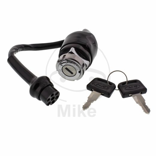 IGNITION SWITCH JMP 3 POSITION WITH BLACK PLASTIC LOCK RING