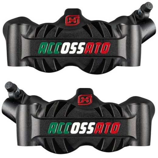 RADIAL BRAKE CALIPER ACCOSSATO PZ007 FORGED MONOBLOCK 100 MM DISTANCE WITH PISTONS IN ALUMINIUM