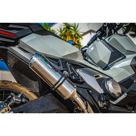 SLIP-ON EXHAUST GPR SATINOX HON.269.SAT BRUSHED STAINLESS STEEL INCLUDING REMOVABLE DB KILLER AND LINK PIPE