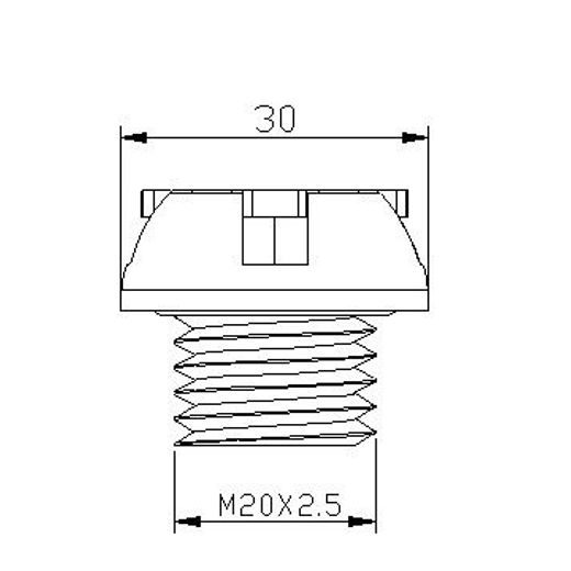 PLUG OIL CAP PUIG 6781V ZELENA M20X2,5