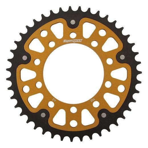 REAR SPROCKET SUPERSPROX STEALTH RST-702:43-GLD ZLATA 43T, 525