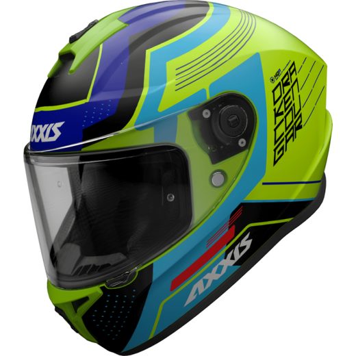 FULL FACE HELMET AXXIS DRAKEN S COUGAR MATT FLUOR YELLOW XL