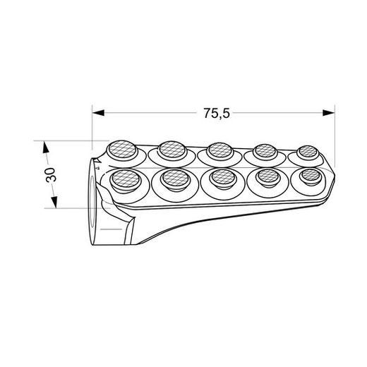 FOOTPEGS WITHOUT ADAPTERS PUIG HERITAGE 9980N ČRNA