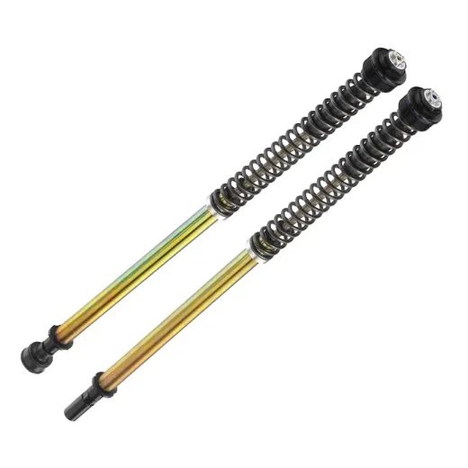 PRESSURIZED CARTRIDGE BITUBO ADJUSTABLE: SPRING PRELOAD, REBOUND, COMPRESSION WITHOUT OIL, BLACK RING