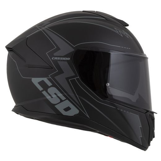 INTEGRALNA ČELADA CASSIDA INTEGRAL GT 2.1 FLASH MATT BLACK/ DARK GREY 3XL