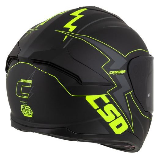 INTEGRALNA ČELADA CASSIDA INTEGRAL GT 2.1 FLASH MATT BLACK/ FLUO YELLOW/ DARK GREY M