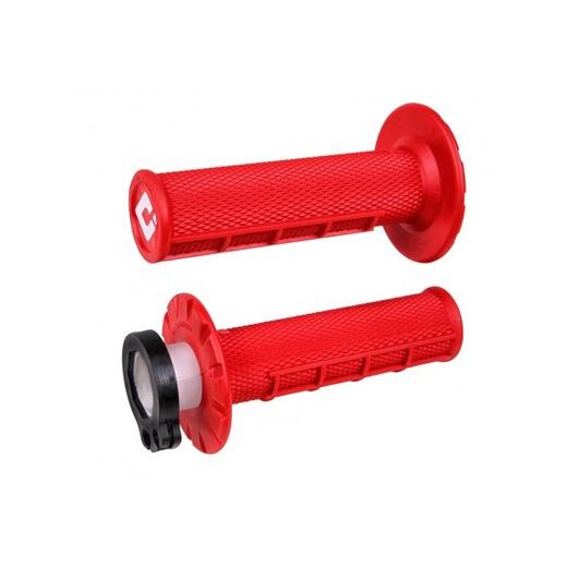GRIPS SET LOCK-ON ODI MX V2 H36HWR RDEČ HALF-WAFFLE