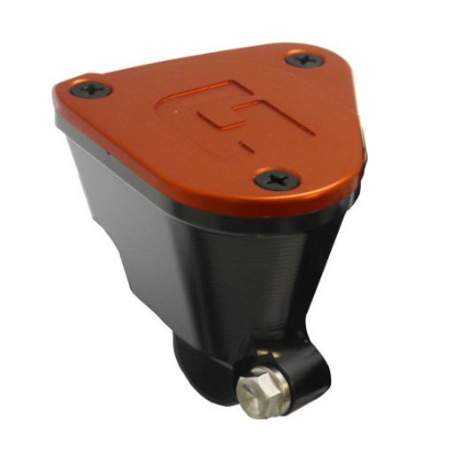 REZERVOAR ZA ZAVORNO TEKOČINO (POSODICA ZA ZAVORNO TEKOČINO) ACCOSSATO FU160 CNC-MACHINED ORANŽNA